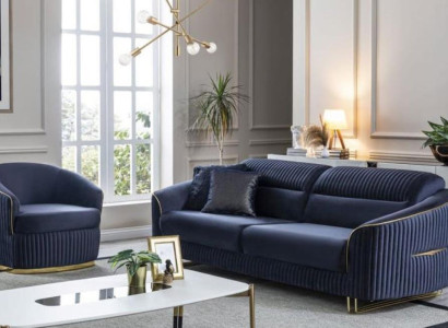 Sofa set 3+1 Seater Furniture Modern Set Design Sofa new 2-piece. Fabric couch